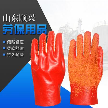 Красные ПВХ пальмовые перчатки 27см