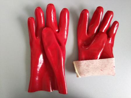 Оптовая торговля ПВХ Песчаные перчатки Хлопчатобумажный вкладыш ПВХ с покрытием Рабочие перчатки