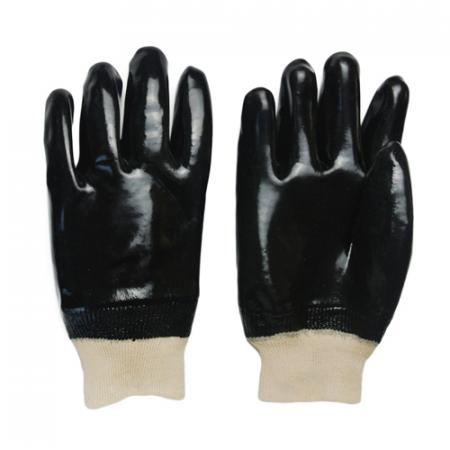 черная перчатка из ПВХ