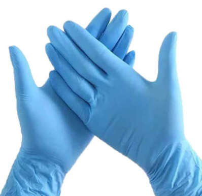 Защитные нитриловые одноразовые перчатки