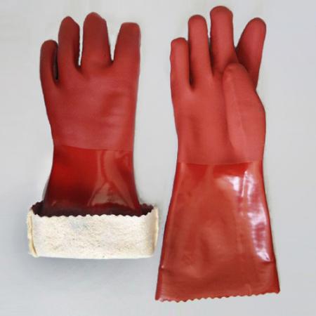 ПВХ теплые рабочие перчатки
