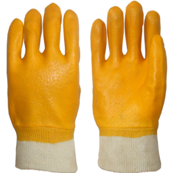 Химически стойкие перчатки желтого цвета