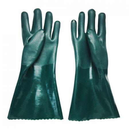 Зеленые маслостойкие перчатки