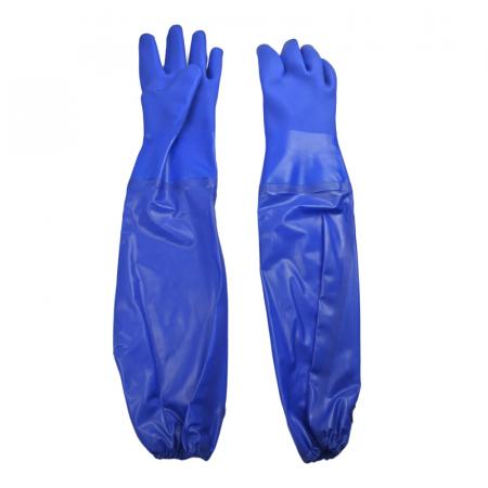 Химическая и устойчивая к растворителям 66 см 26 "ПВХ с длинными рукавами перчатка