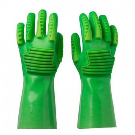 Противоагентные перчатки с покрытием из ПВХ