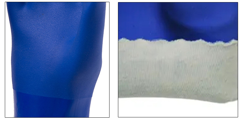 Oil-proof PVC coated gloves advantages