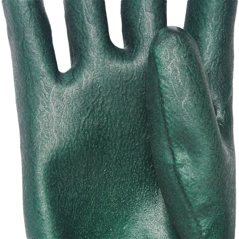 PVC Coated Knit Wrist Chemical Gloves